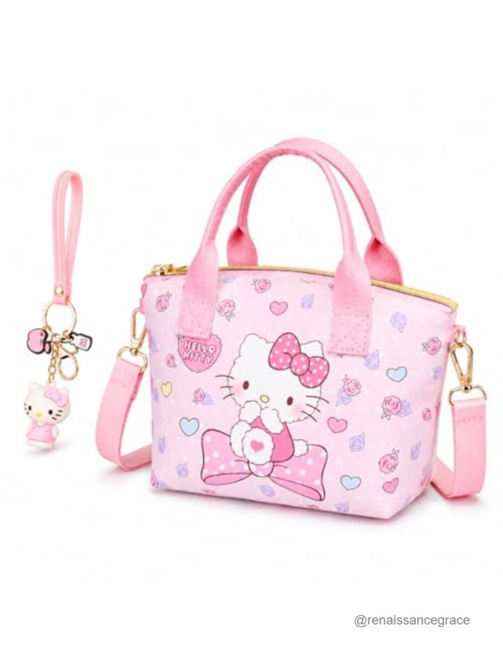 Pink PU Leather Crossbody Bag with Adjustable Strap for Girls and Women